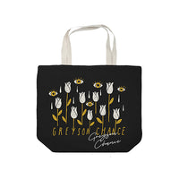Signed White Roses Tote